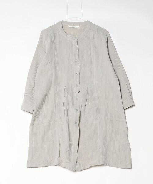 own garment products シャツ　チュニック On One's Own ブラウス シャツ 綿100ダブルガーゼチュニックシャツ