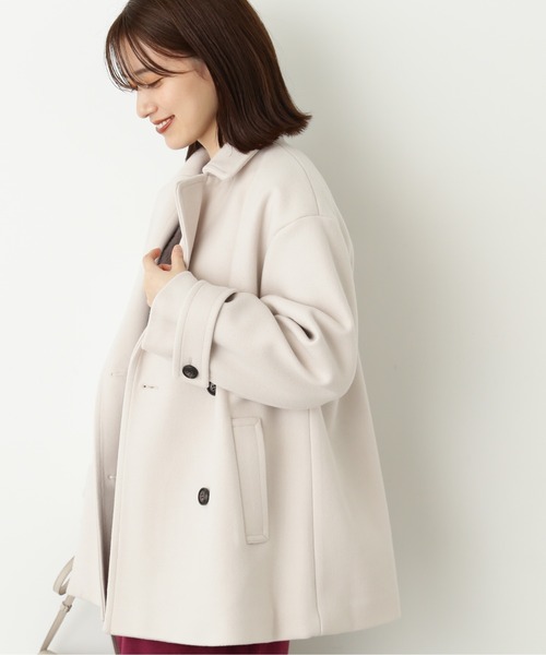 「N.（N. Natural Beauty Basic）」 ピーコート SMALL ライトグレー レディース_画像4