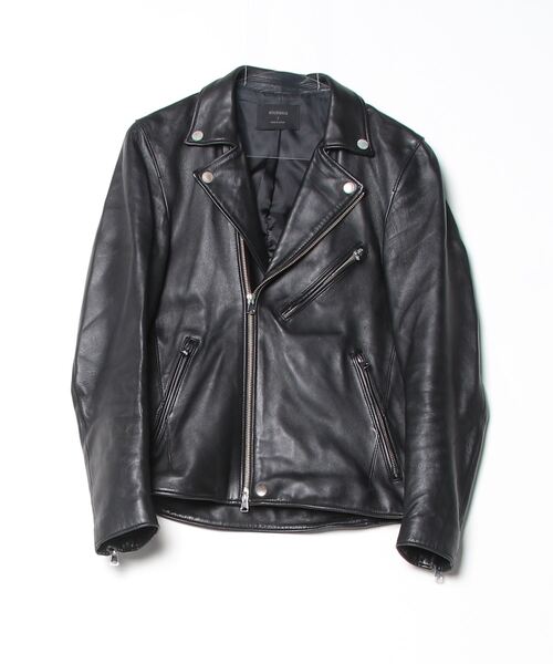 STUDIOUS（ステュディオス） ライダースジャケット 1 ブラック メンズ