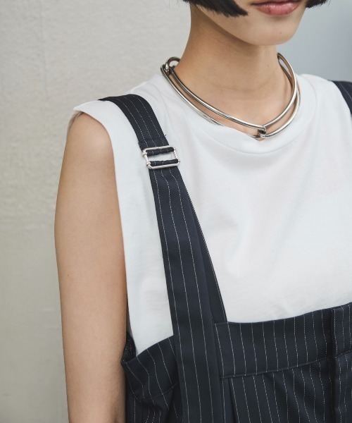 AIC. オールインワン ストライプスラックスオールインワン