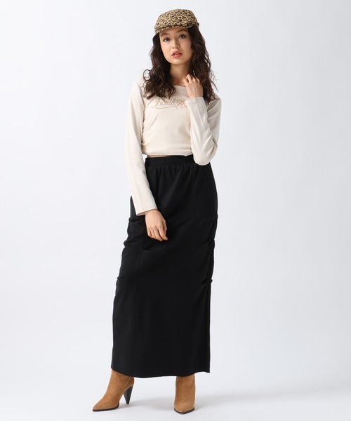 ロングスカート SLY | GLITTER KNIT ロングスカート (スカート(ロング) ) |SHEL