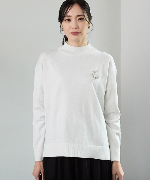 アキラナカ 22AW STUDIOUS別注 ニット セーター 長袖 アイボリー AKIRA NAKA アイボリー 透かし編み ニットセーター サイズ36 - メルカリ
