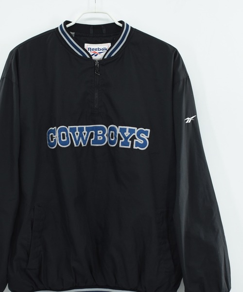 90s US古着　Reebok NFL ナイロンプルオーバー　M 青バック刺繍 Reebok（リーボック） 「ヴィンテージ古着」90's Reebok NFL Dallas