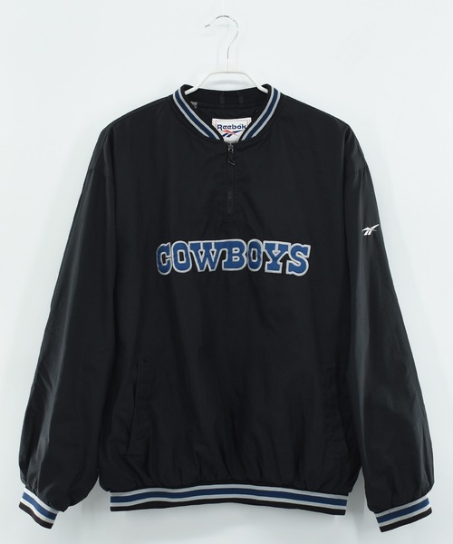 90s US古着　Reebok NFL ナイロンプルオーバー　M 青バック刺繍 Reebok（リーボック） 「ヴィンテージ古着」90's Reebok NFL Dallas