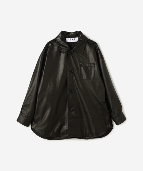 ブラウス シャツ Sisii | 「別注」レザーシャツジャケット WOMEN レディース Bshop ブラウス シャツ Sisii | 「別注」レザーシャツジャケット