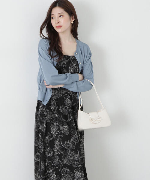 インブリードROSIER ワンピース&カーディガン PROPORTION BODY DRESSING ワンピース フラワープリント