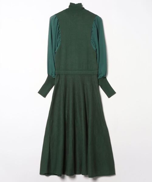 PAMEO POSE（パメオ ポーズ） ニットワンピース FREE グリーン