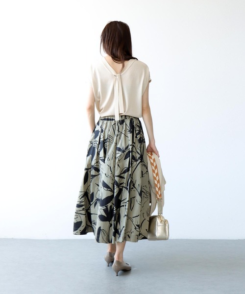Jines（ジネス） スカート プリントタックスカート : ZOZOTOWN Yahoo