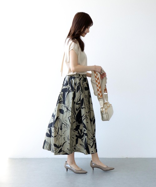 Jines（ジネス） スカート プリントタックスカート : ZOZOTOWN Yahoo