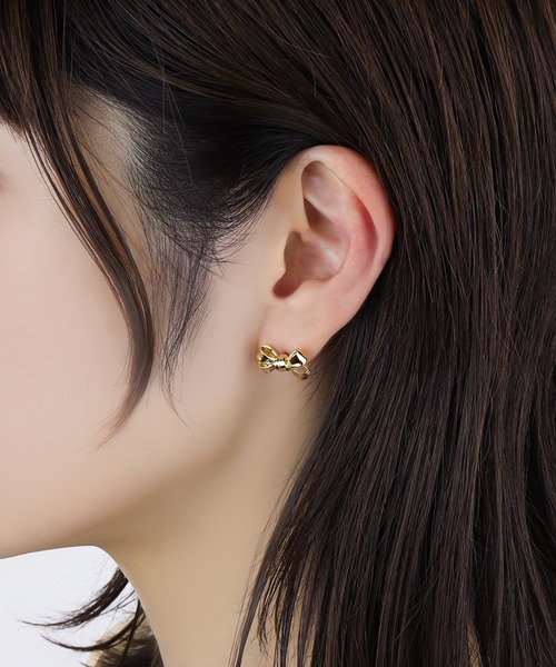e.m. ★ ピアス LOVE BY e.m.（ラブバイイーエム） ピアス プチリボンピアス