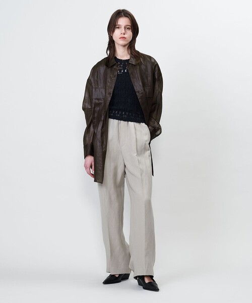 ブラウス シャツ 「ASTRAET」フラップポケット シアー レギュラーカラーシャツ レディース ASTRAET ブラウス シャツ 「ASTRAET」フラップポケット シアー