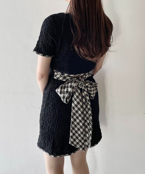 NOMAE ワンピース BACKリボンミニワンピース : ZOZOTOWN Yahoo