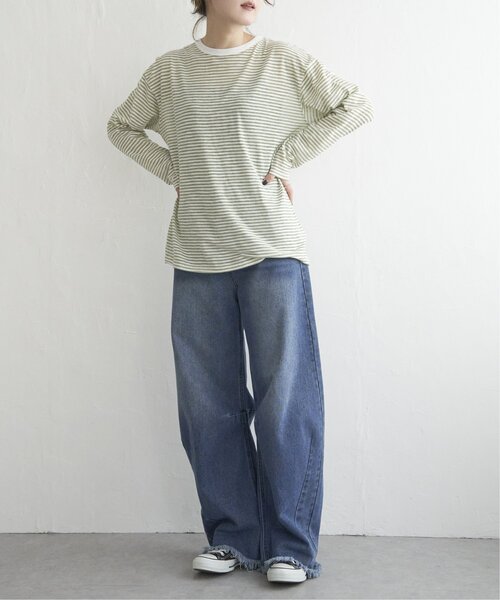 notch. tシャツ シアーボーダーロンT レディース : ZOZOTOWN Yahoo!店