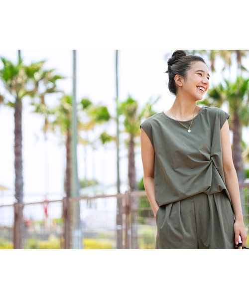 tシャツ 「NAVYS掲載 / 水陸両用」ランド アンド ウォーター ツイスト トップス レディース
