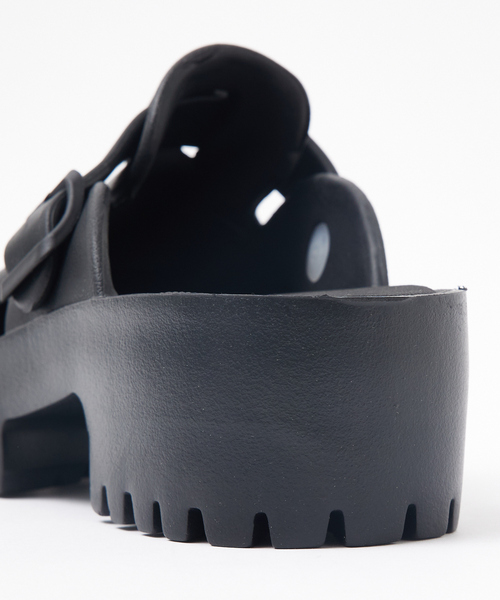 ✨MOHI✨✨美品✨　ボリューム　バックルサンダル（37サイズ） MOHI サンダル ○MOHI ボリュームソールサボ レディース