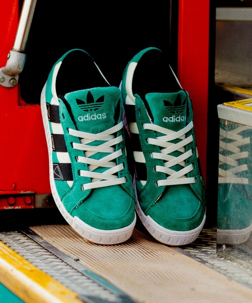adidas 「adidas」 ローカットスニーカー 25.5cm グリーン