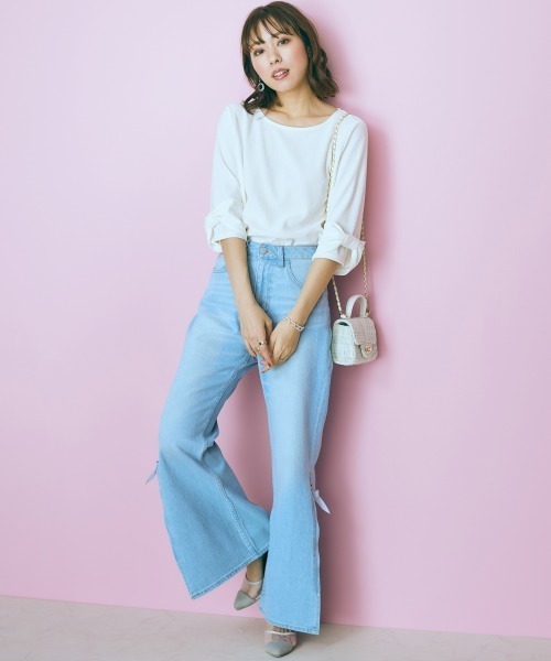 「marun」 半袖カットソー L ブラック レディース
