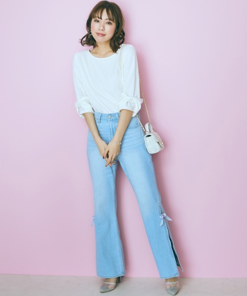 「marun」 半袖カットソー L ブラック レディース
