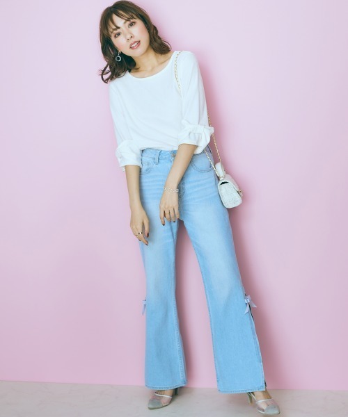 「marun」 半袖カットソー L ブラック レディース