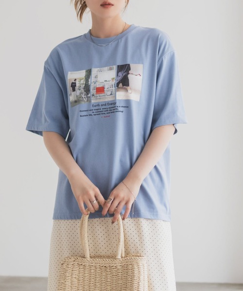HusHusH（ハッシュアッシュ） tシャツ 半袖 フォトプリントTシャツ