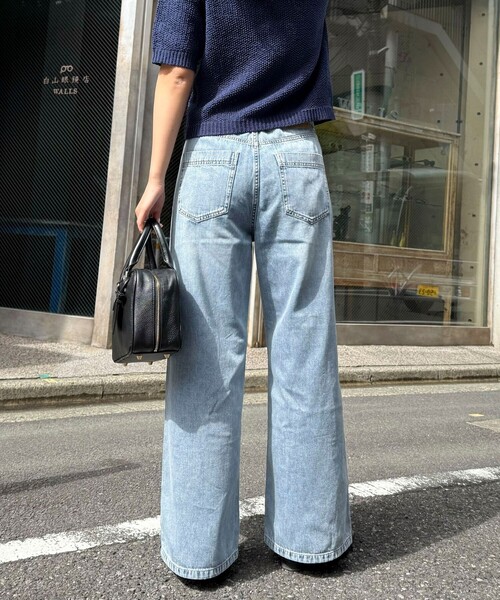 fredy emue セミワイドデニム fredy emue ジーンズ デニム デニムパンツ ドロストセミワイド