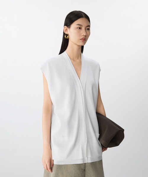 ニット セーター Layered Knit Vest / レイヤードニットベスト レディース