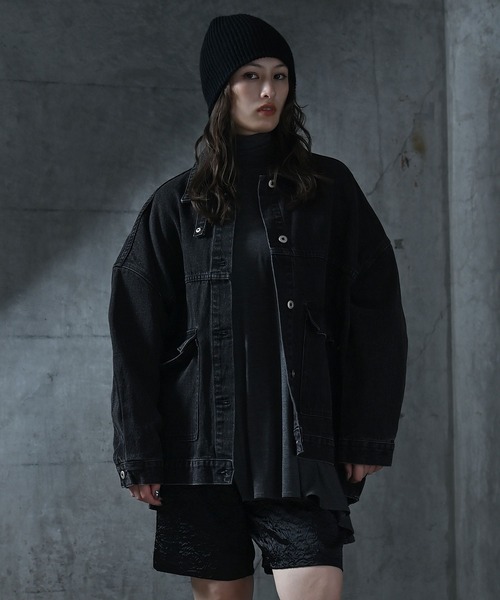 funda mine デニムジャケット gジャン 「2WAY」 UNISEX ビッグ 