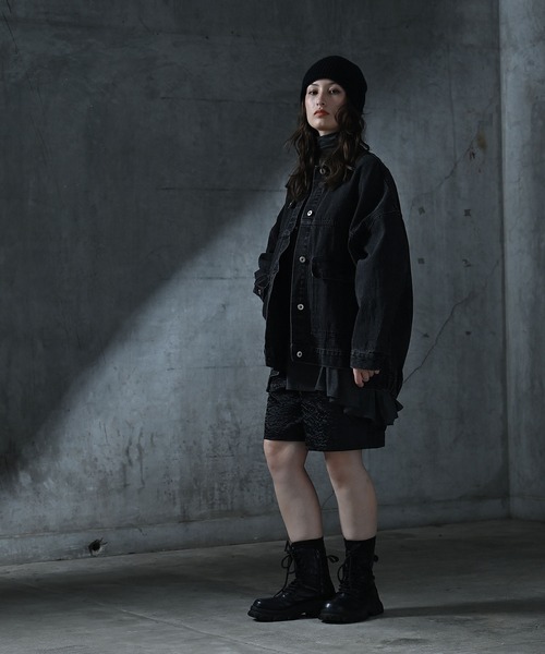 funda mine デニムジャケット gジャン 「2WAY」 UNISEX ビッグ 