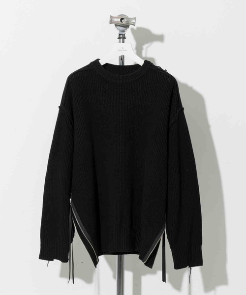 「MAISON SPECIAL」 長袖ニット 1 ライム メンズ