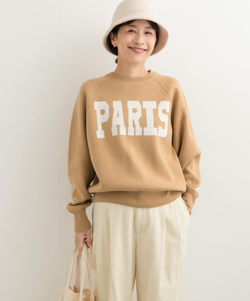 「URBAN RESEARCH DOORS」 長袖カットソー MEDIUM ライトベージュ レディース URBAN RESEARCH DOORS 「URBAN DOORS」 長袖カットソー MEDIUM