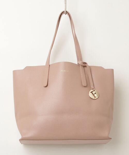 FURLA 「FURLA」 ワンポイントトートバッグ - ピンク レディース