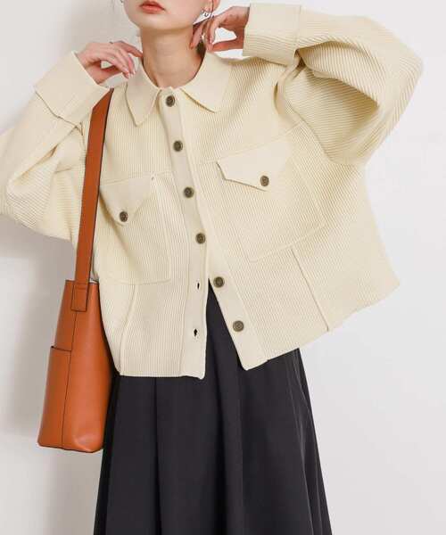 「SENSE OF PLACE by URBAN RESEARCH」 ニットカーディガン ONE アイボリー レディース