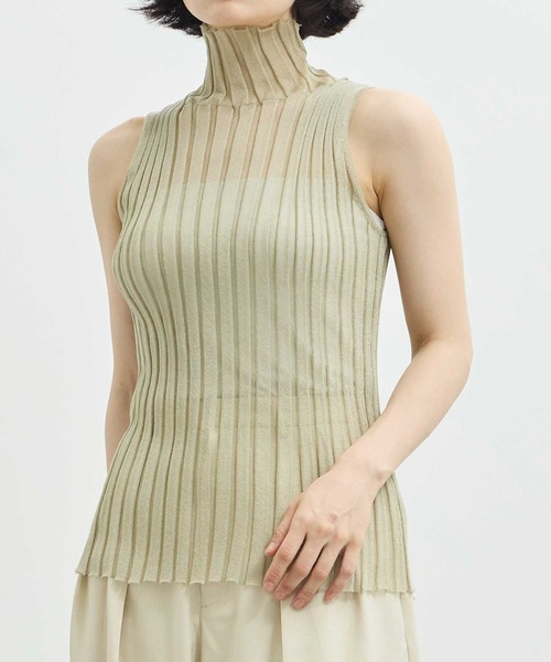 tシャツ 「ZOZOTOWN限定」「Louren/ローレン」sheer turtleneck tops/シアータートルネックトップス レディース