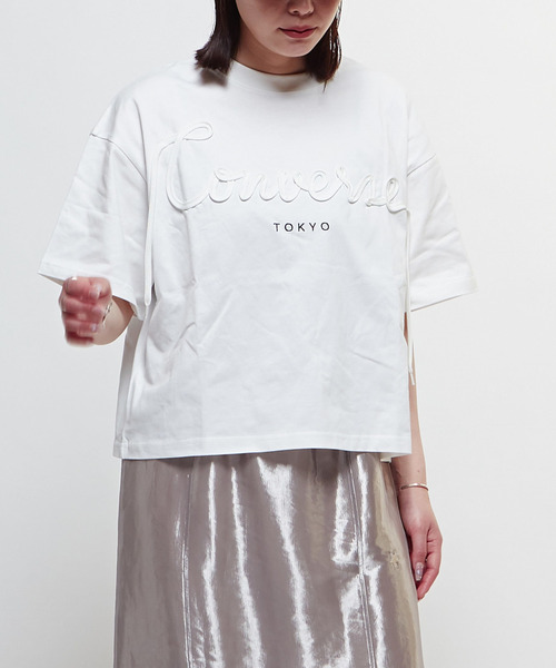 tシャツ SPINDLE LOGO EMBROIDERY TEE レディース