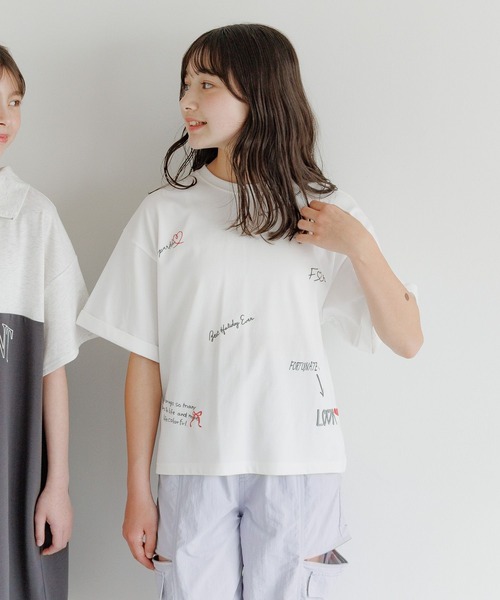 GLOBAL WORK tシャツ フローズンTシャツ/ワイド/571539 キッズ