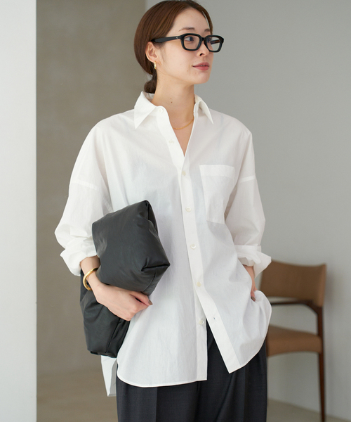 ブラウス シャツ COTTON LOOSE シャツ レディース