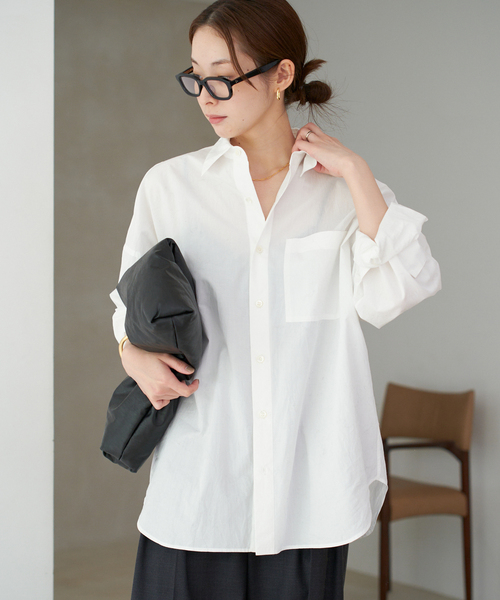 お値下げ！plage シャツ plage ブラウス シャツ COTTON LOOSE レディース : ZOZOTOWN