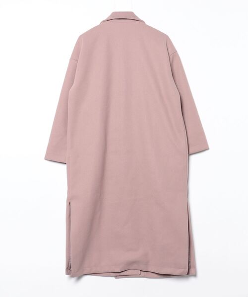 「andme」 チェスターコート M ピンクベージュ レディース_画像2