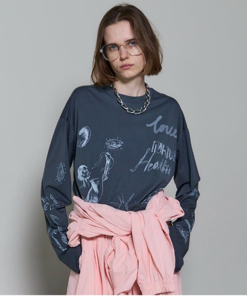 MAISON SPECIAL tシャツ Drawing Long Sleeve T-shirt