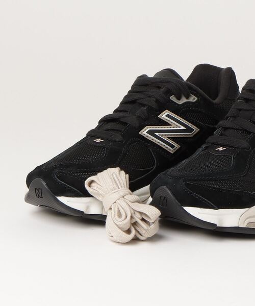 「New Balance」 ローカットスニーカー 24.5cm ブラック レディース
