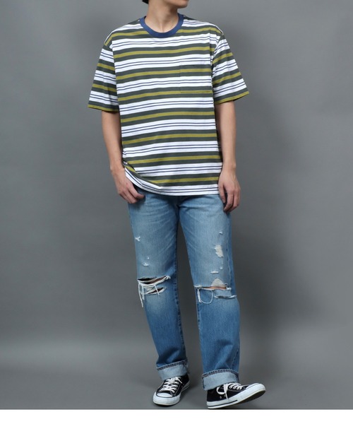 「Levi's」 半袖Tシャツ M グリーン メンズ