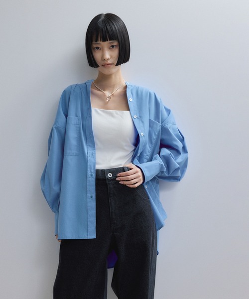 ブラウス シャツ 「一部サイト限定」TCブロードバンドカラーシャツ レディース ADAM ET ROPE' ブラウス シャツ 「一部サイト限定」TC