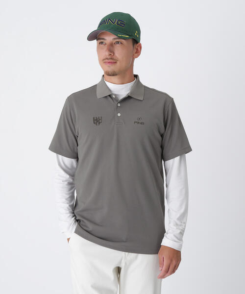 ポロシャツ 「PING APPAREL」鬼カノコレイヤードツインセット 「NATIVE」 (MENS) メンズ