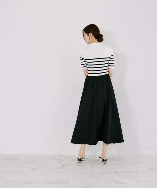 tocco closet（トッコ クローゼット） ワンピース 半袖 ロゴ刺繍入り