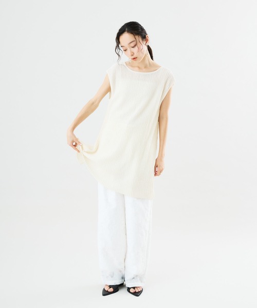 Muscat パンツ 「セットアップ可」ボタニカル シアージャカードパンツ