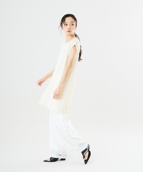 Muscat ワイドパンツ パンツ 「セットアップ可」ボタニカル シアージャ