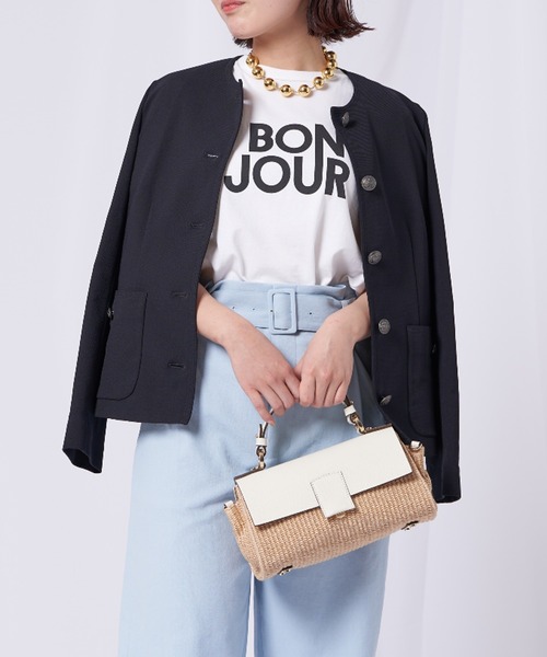 allureville（アルアバイル） ノーカラージャケット 1 ネイビー