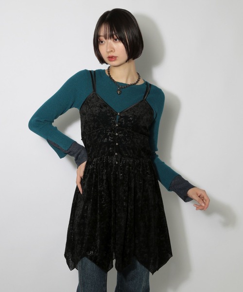 PAGEBOY（ページボーイ） チュニック ベロアチュニックワンピース