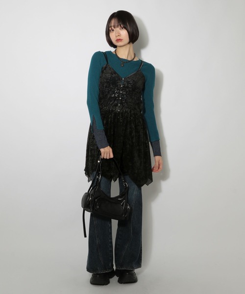 PAGEBOY（ページボーイ） チュニック ベロアチュニックワンピース