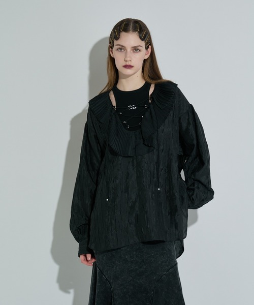 ブラウス シャツ レースアップブラウス レディース : ZOZOTOWN Yahoo